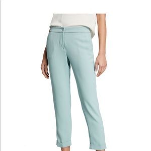 Etro Cuffed Cady Teal Capri Pants